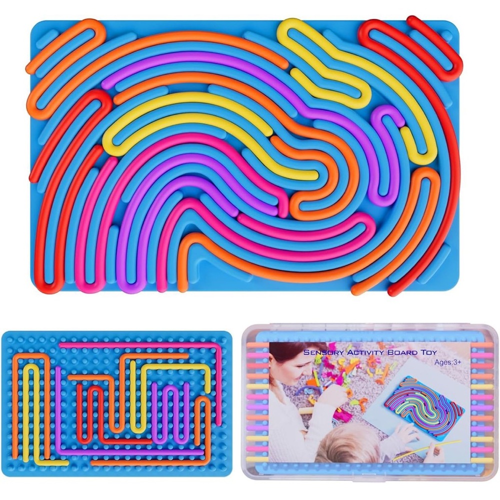 Sensory Activity Board Fidget Toy Travel Calm Down Toy NEW - Picture 1 of 2